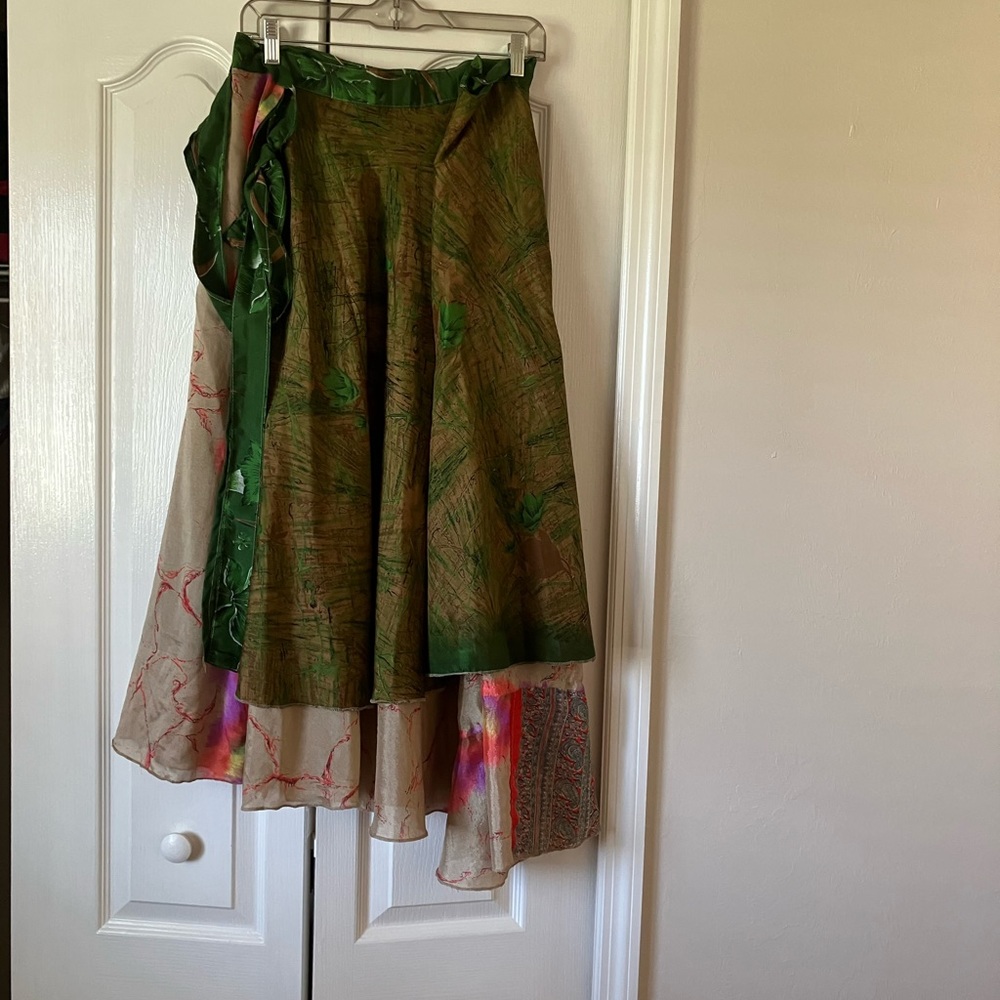 SILK WRAP SKIRT custom made